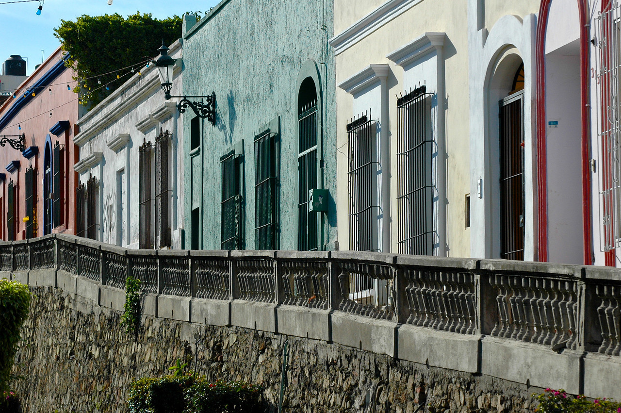 Man and woman standing in front of a building